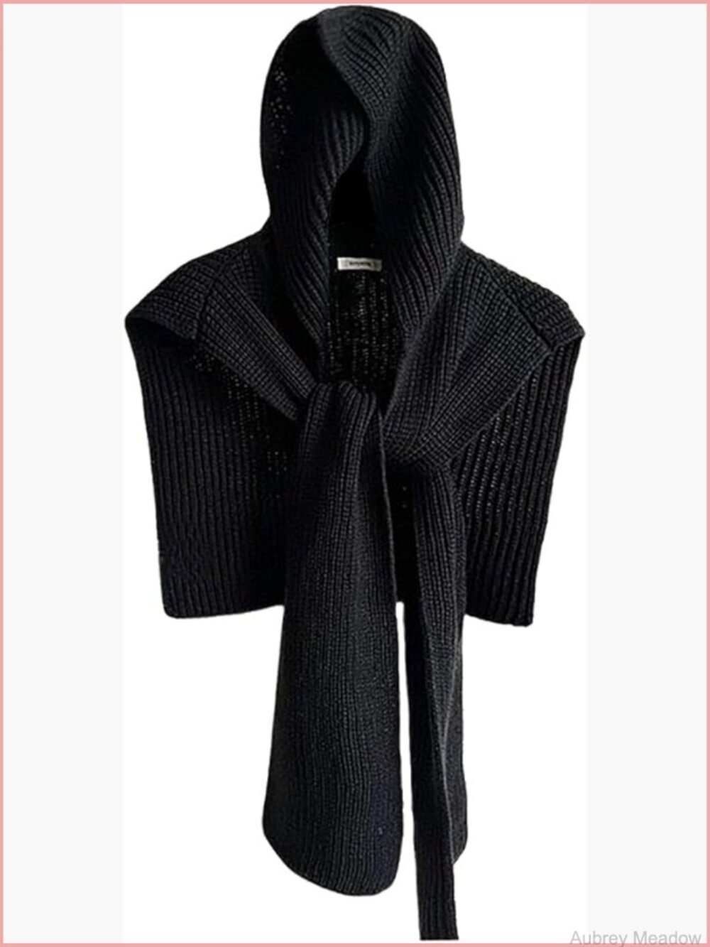 Knitted Shawl Wrap Scarf: Cashmere Blend, Chunky, Versatile 4-in-1 Winter